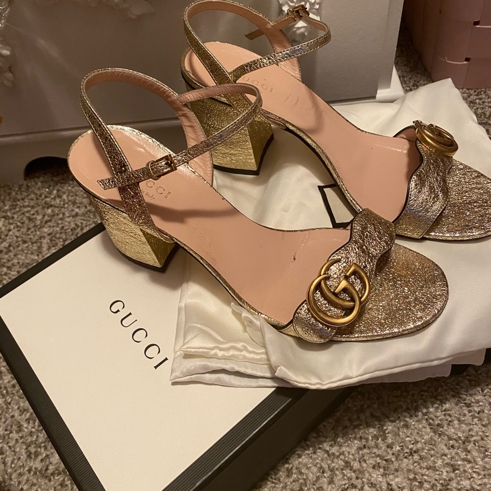Gucci mid heel sandal